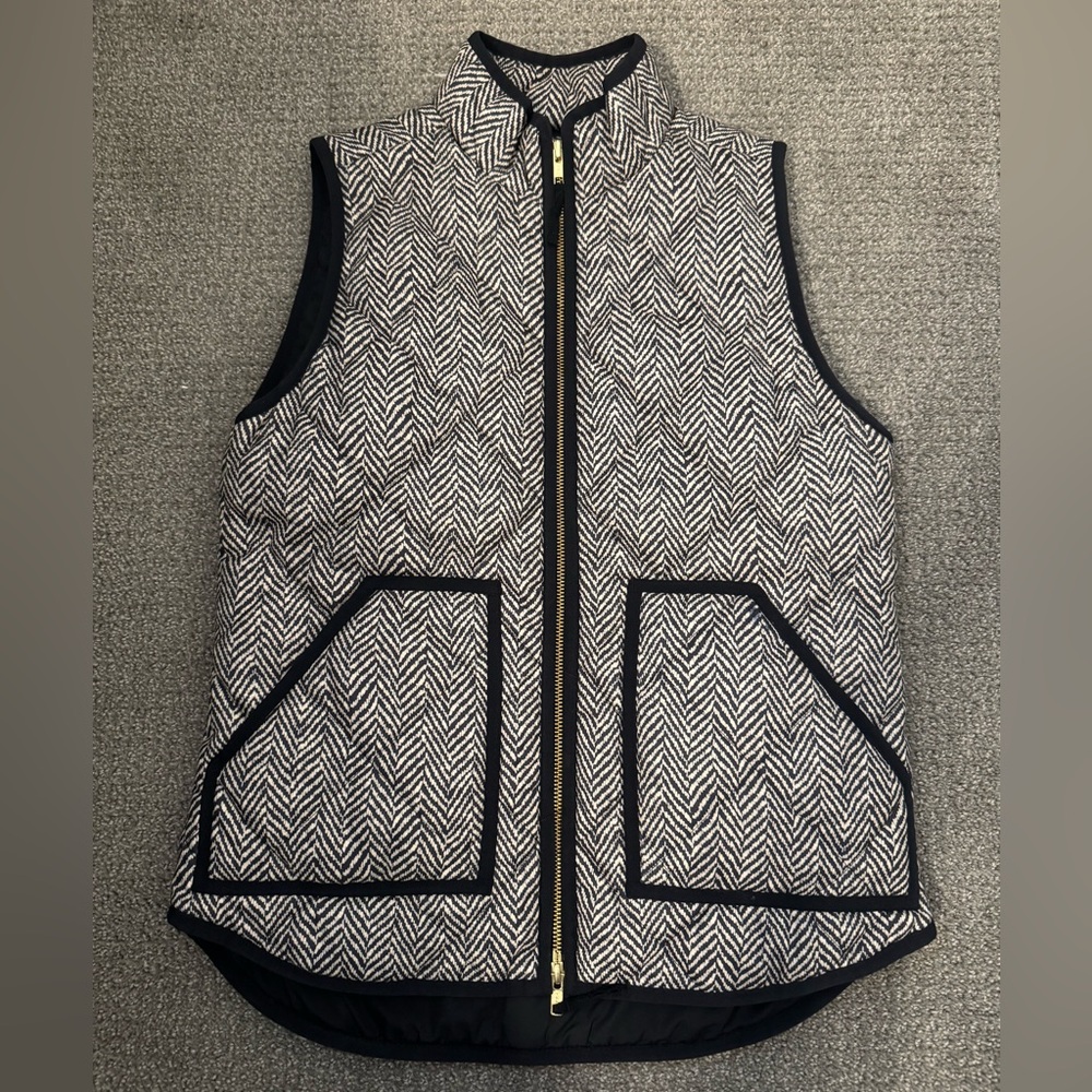 J Crew Quilted Down Vest